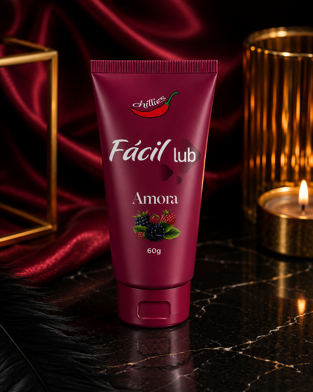 Fácil Lub Amora – Gel Lubrificante Íntimo Beijável 60g