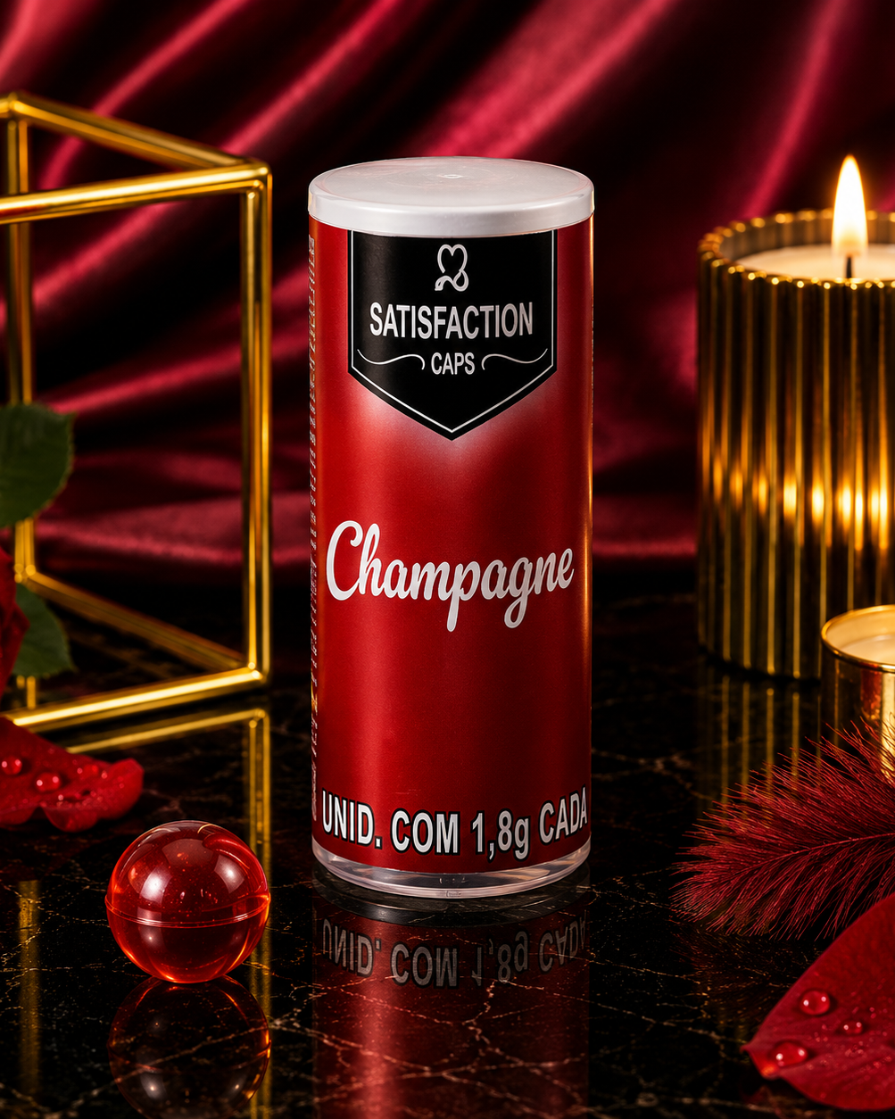 Bolinha Aromática com Óleo Corporal – Champagne