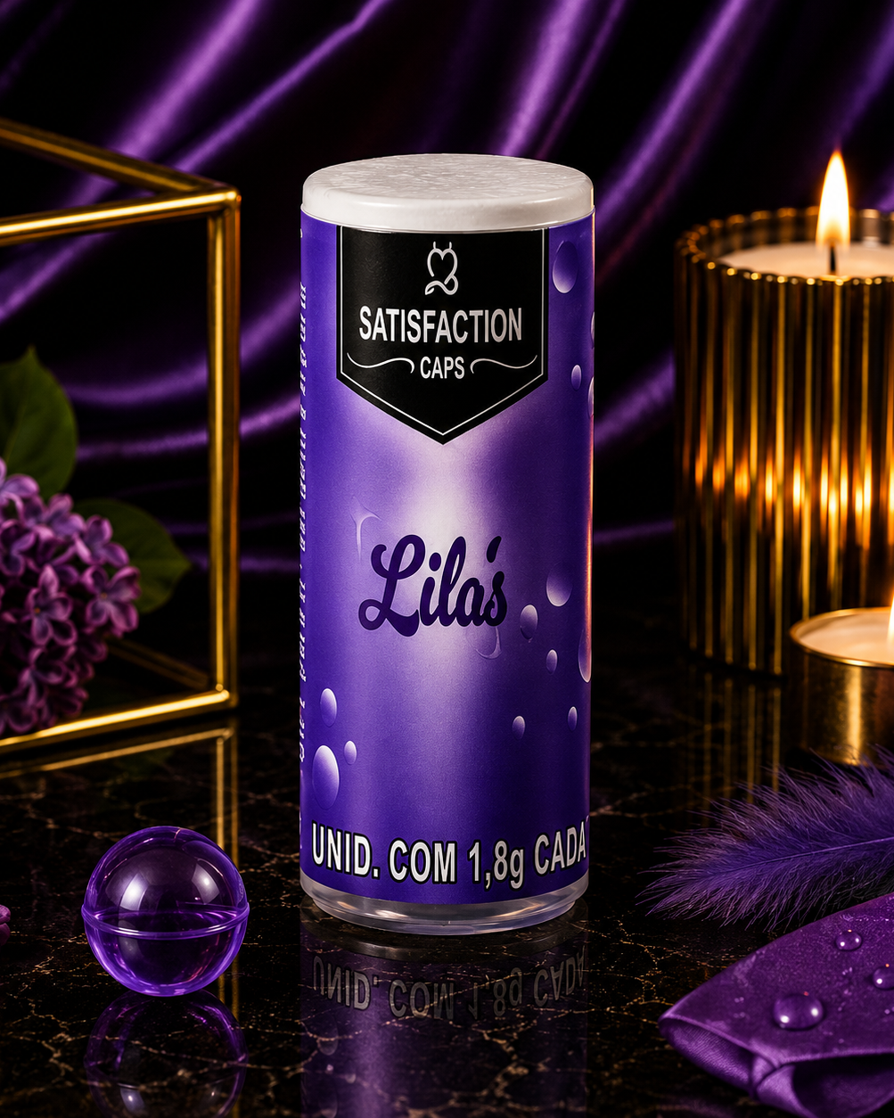 Bolinha Aromática com Óleo Corporal – Lilás