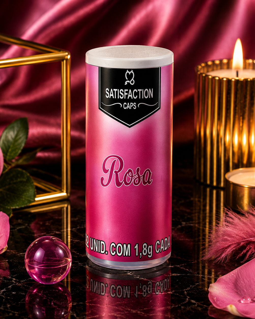 Bolinha Aromática com Óleo Corporal – Rosa