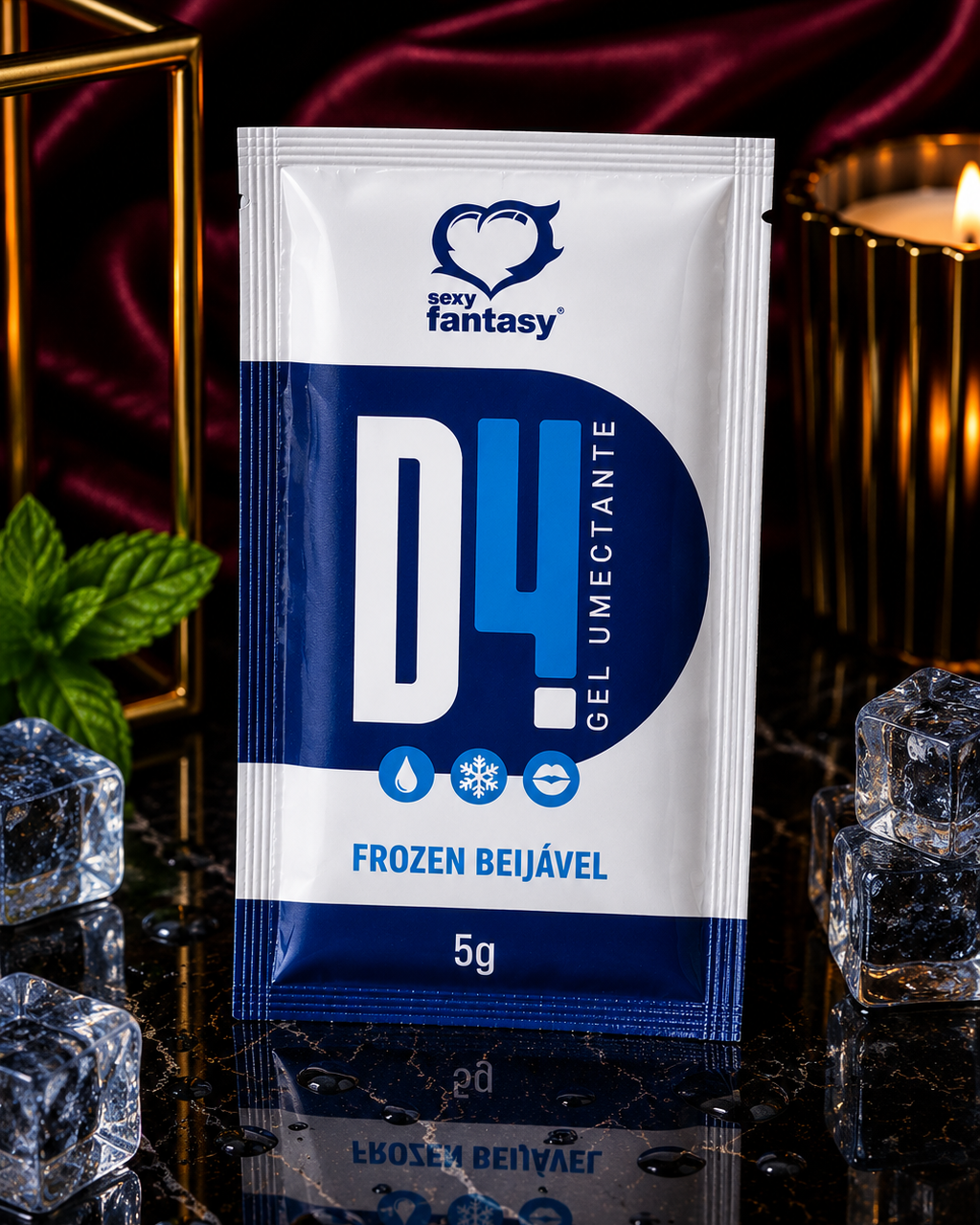 D4 Frozen Beijável Sabor Menta 5g – Sexy Fantasy